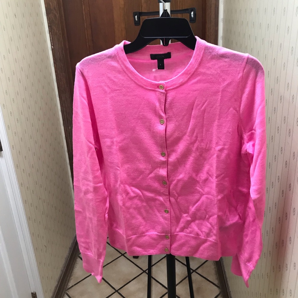 J Crew Lightweight Jackie Cardigan NWT Large PRICED AS MARKED $60